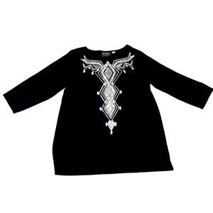 Bob Mackie Wearable Art Embellished Top Size Medium